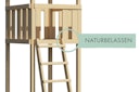 Vorschaubild Akubi Kinderspielturm Ritterburg Löwenherz inkl. Wellenrutsche, Kletterwand, Anbauplattform und Doppelschaukel