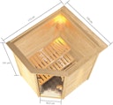 Vorschaubild Karibu Woodfeeling Sauna Antonia - 38 mm Massivholz Aktionssauna
