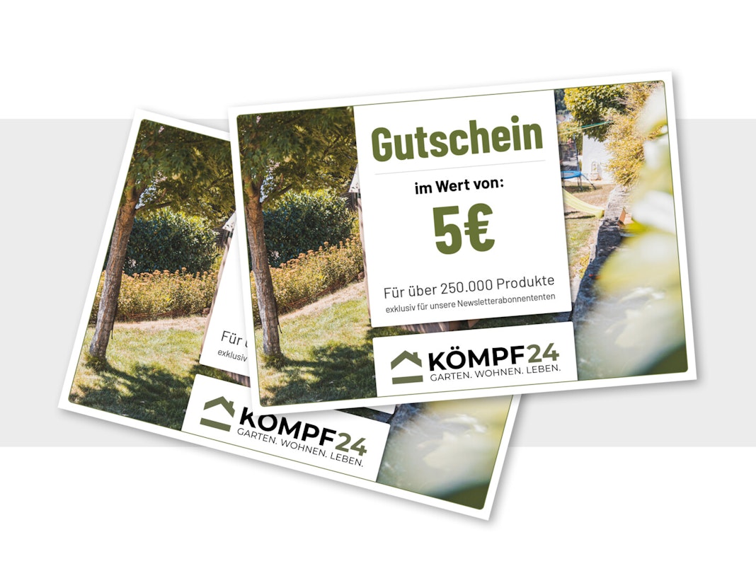 KÖMPF24 Gutschein Sie erhalten einen 5€-Gutschein bei Anmeldung zum KÖMPF24-Newsletter